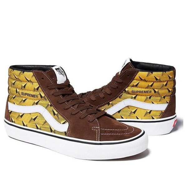 Кроссовки supreme x sk8-hi pro 'diamond plate brown' Vans, коричневый
Кроссовки supreme x sk8-hi pro 'diamond plate brown' Vans, коричневый