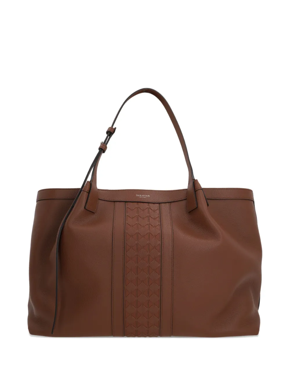 Сумка-тоут с ромбовидными панелями Serapian, коричневый
Сумка-тоут с ромбовидными панелями Serapian, коричневый
