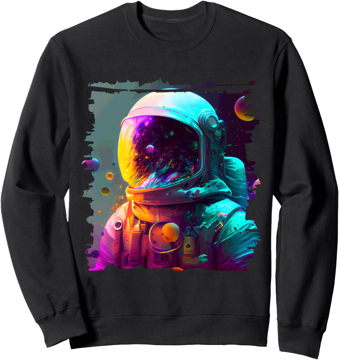 Яркая толстовка с изображением космонавта в космосе Vibrant Cosmic Space Exploration Astronaut, черный
Яркая толстовка с изображением космонавта в космосе Vibrant Cosmic Space Exploration Astronaut, черный