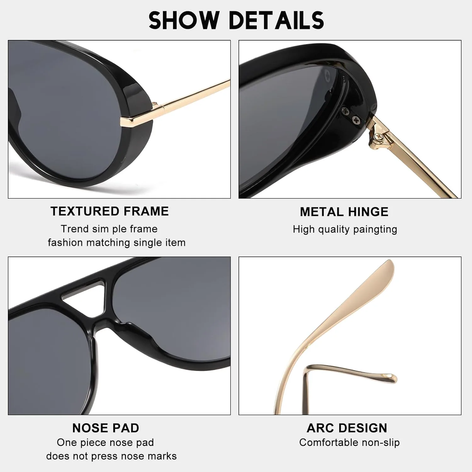 Большие ретро-солнцезащитные очки-авиаторы для женщин и мужчин в винтажном стиле, модные солнцезащитные очки в крупной оправе FLJMRAVER, A1* Black / Orange
Большие ретро-солнцезащитные очки-авиаторы для женщин и мужчин в винтажном стиле, модные солнцезащитные очки в крупной оправе FLJMRAVER, A1* Black / Orange