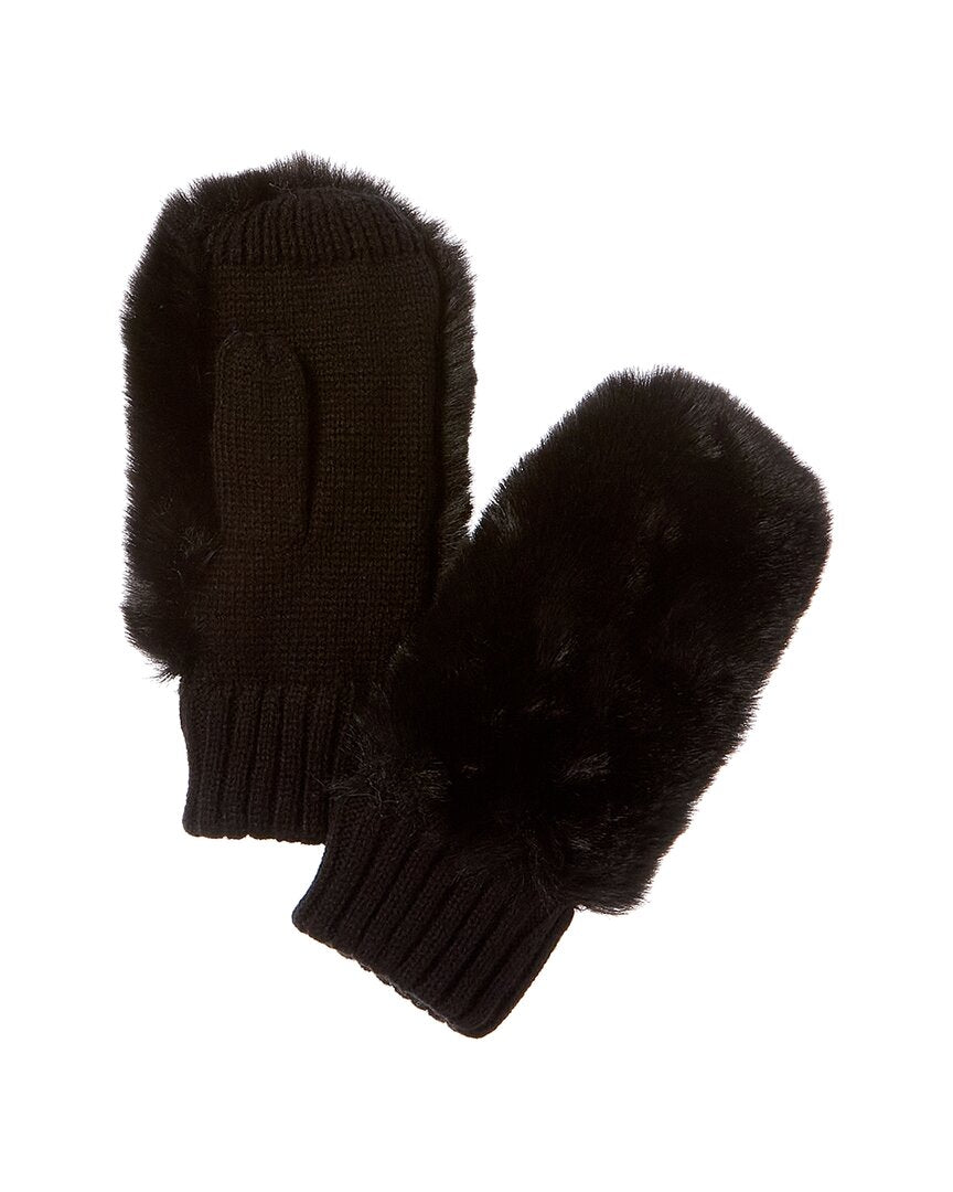 Surell Аксессуары Вязаные варежки Surell Accessories, черный 
Surell Аксессуары Вязаные варежки Surell Accessories, черный