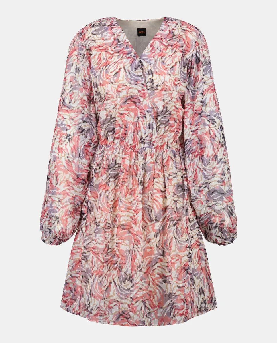 Платье с длинными рукавами и V-образным вырезом Hugo Boss, мультиколор
Платье с длинными рукавами и V-образным вырезом Hugo Boss, мультиколор