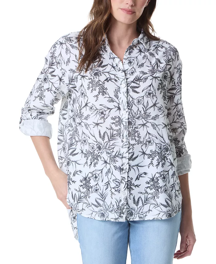 Женская оверсайз рубашка Amanda с цветочным принтом Gloria Vanderbilt, белый
Женская оверсайз рубашка Amanda с цветочным принтом Gloria Vanderbilt, белый