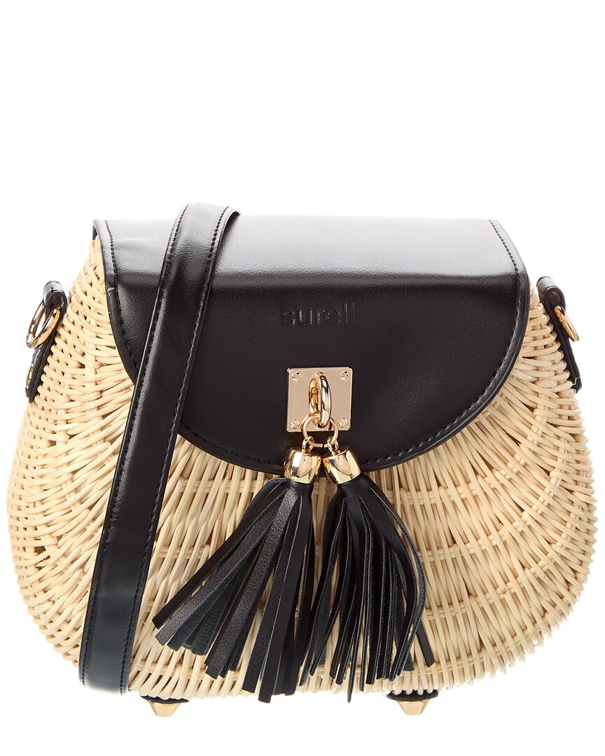 Сумка Surell Accessories из соломы, черный
Сумка Surell Accessories из соломы, черный