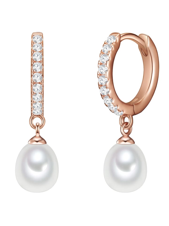 Valero Pearls Серьги-кольца из стерлингового серебра с кубическим цирконием и культивированным пресноводным жемчугом в оправе из розового золота
Valero Pearls Серьги-кольца из стерлингового серебра с кубическим цирконием и культивированным пресноводным жемчугом в оправе из розового золота