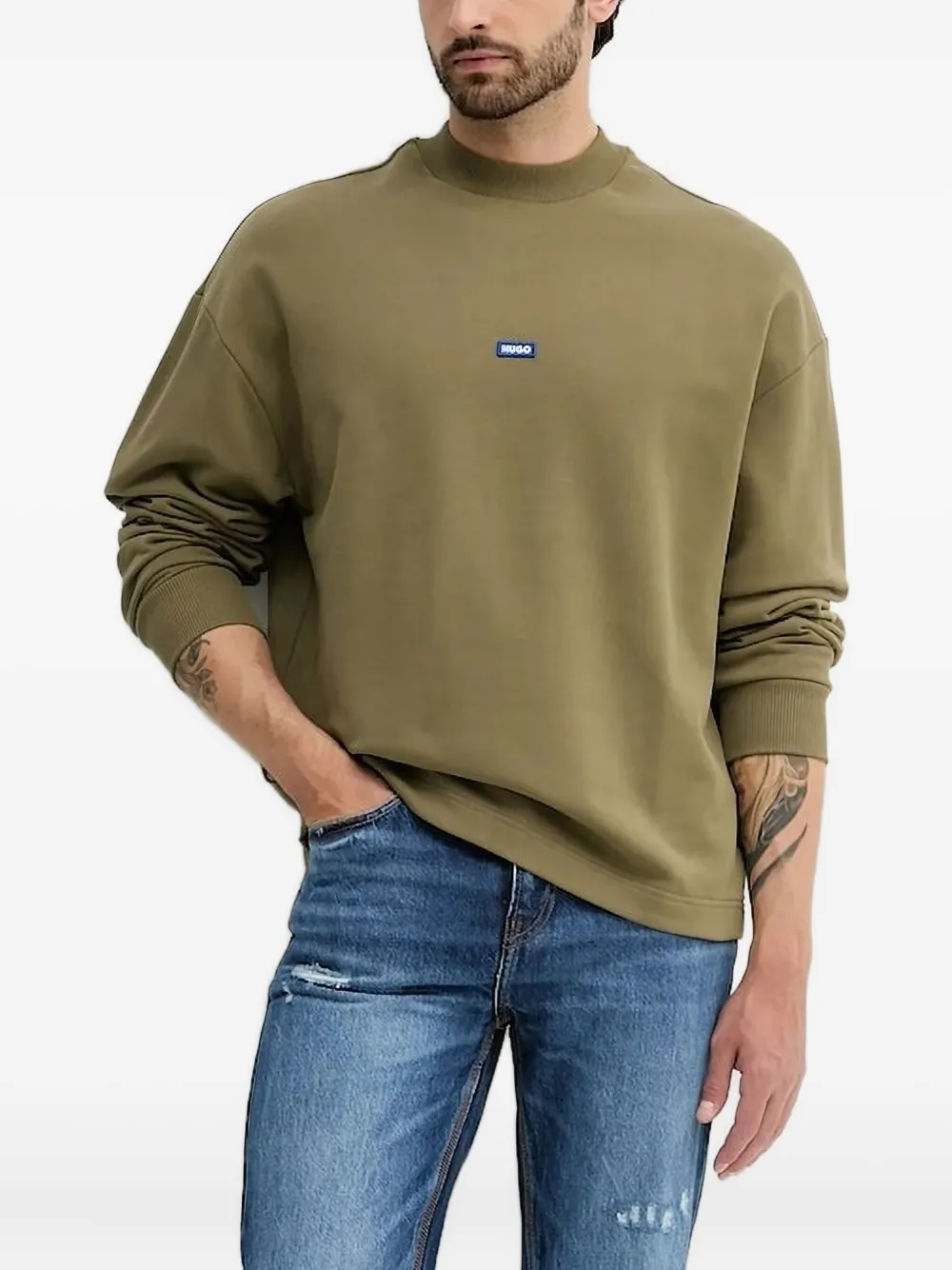 Толстовка с нашивкой-логотипом HUGO, зеленый
Толстовка с нашивкой-логотипом HUGO, зеленый