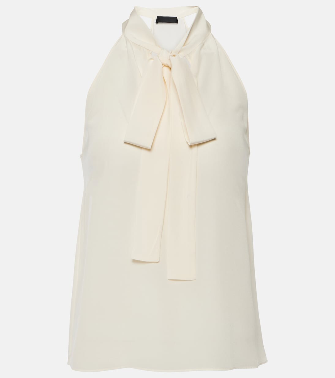 Топ zelie из шелкового крепдешина с воротником-халтером Nili Lotan, белый
Топ zelie из шелкового крепдешина с воротником-халтером Nili Lotan, белый