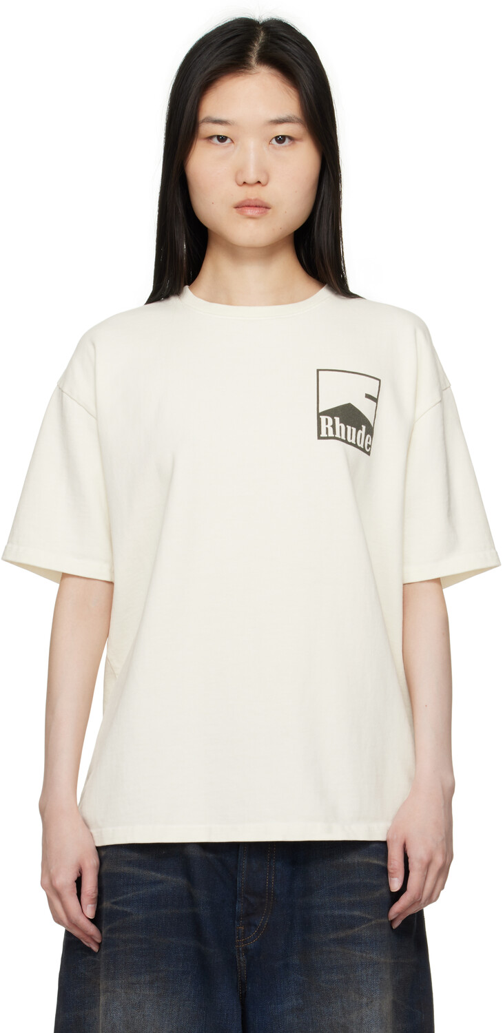 Футболка с шевронным принтом Off-White Rhude, Vintage white
Футболка с шевронным принтом Off-White Rhude, Vintage white