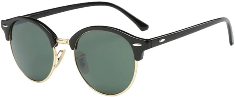 Винтажные женские солнцезащитные очки для мужчин и женщин в стиле ретро с заклепками, круглые зеркальные очки для вождения, женские и мужские, UV400 HCPIHF, Black Green
Винтажные женские солнцезащитные очки для мужчин и женщин в стиле ретро с заклепками, круглые зеркальные очки для вождения, женские и мужские, UV400 HCPIHF, Black Green