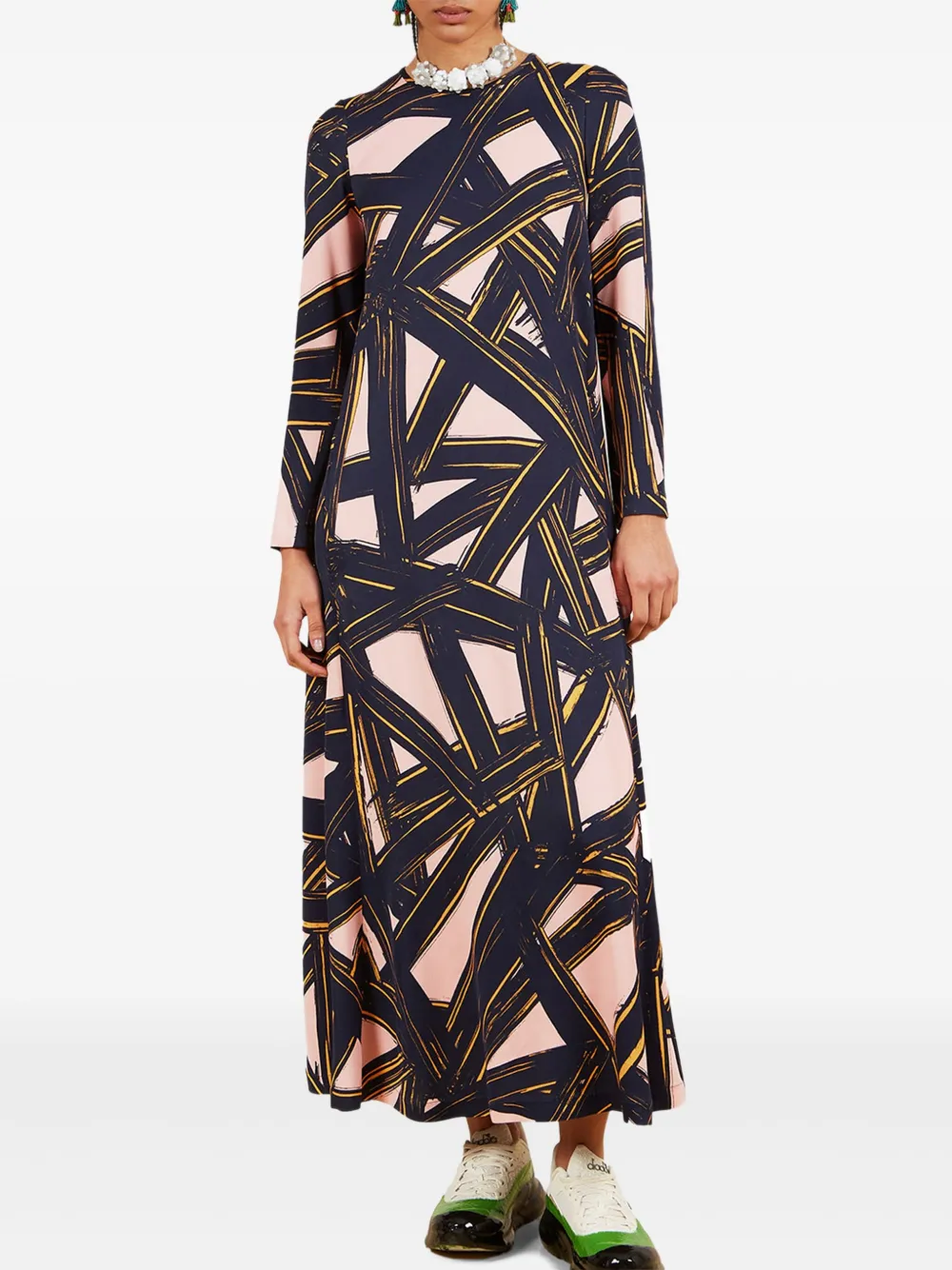 Платье макси с абстрактным принтом colville, черный
Платье макси с абстрактным принтом colville, черный