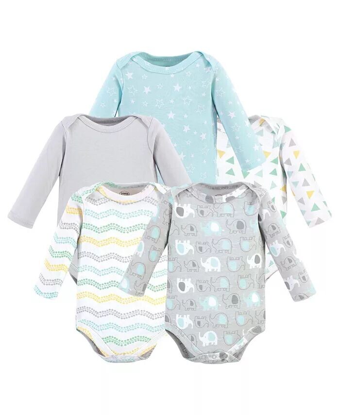 Хлопковые боди с длинными рукавами для маленьких мальчиков, 5 шт., Basic Elephant Luvable Friends, мультиколор
Хлопковые боди с длинными рукавами для маленьких мальчиков, 5 шт., Basic Elephant Luvable Friends, мультиколор
