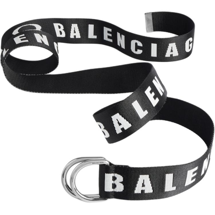 Ремень с D-образным кольцом Balenciaga, черный
Ремень с D-образным кольцом Balenciaga, черный