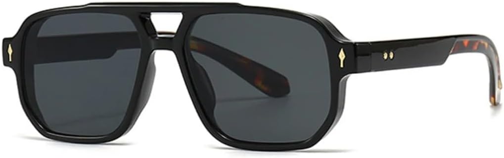 Ретро солнцезащитные очки с двойной перемычкой для женщин, градиентные, защита от УФ-излучения UV400, модные заклепки для мужчин (черный, серый с леопардовым принтом) VRTRFFTR, Black Leopard Grey
Ретро солнцезащитные очки с двойной перемычкой для женщин, градиентные, защита от УФ-излучения UV400, модные заклепки для мужчин (черный, серый с леопардовым принтом) VRTRFFTR, Black Leopard Grey