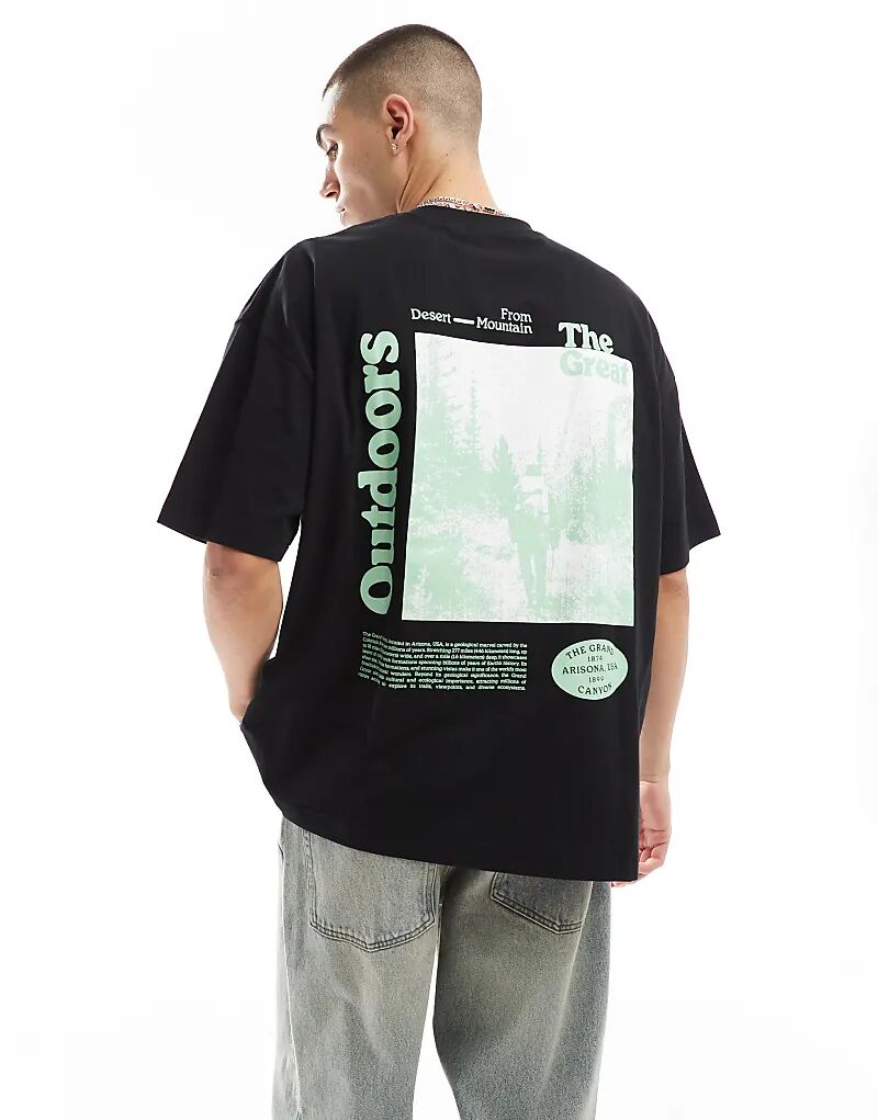 Футболка оверсайз с принтом на спине в стиле «outdoor» черного цвета ASOS DESIGN
Футболка оверсайз с принтом на спине в стиле «outdoor» черного цвета ASOS DESIGN