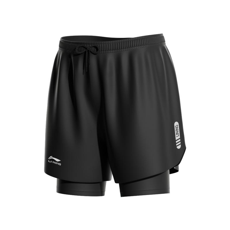 Лининг Спортивная Мода Коллекция Плавки Мужские Черные, Фиолетовые с Синим + Шапочка для Плавания