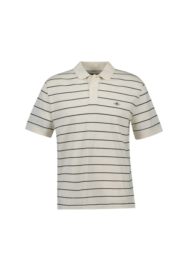 Рубашка поло - полосатая рубашка поло с коротким рукавом планка на пуговицах логотип в полоску Gant, белый
Рубашка поло - полосатая рубашка поло с коротким рукавом планка на пуговицах логотип в полоску Gant, белый