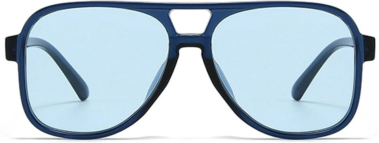 Модные женские солнцезащитные очки-пилот в стиле ретро, мужские сине-желтые, с двойной перемычкой, трендовые женские солнцезащитные очки-пилот mincl, Blue
Модные женские солнцезащитные очки-пилот в стиле ретро, мужские сине-желтые, с двойной перемычкой, трендовые женские солнцезащитные очки-пилот mincl, Blue