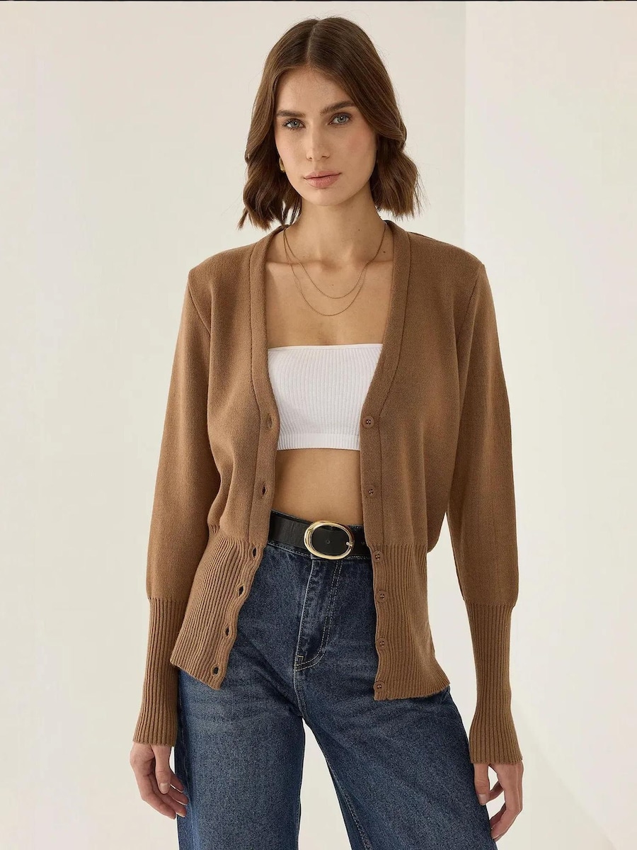 Вязаный кардиган Hiccup, коричневый
Вязаный кардиган Hiccup, коричневый