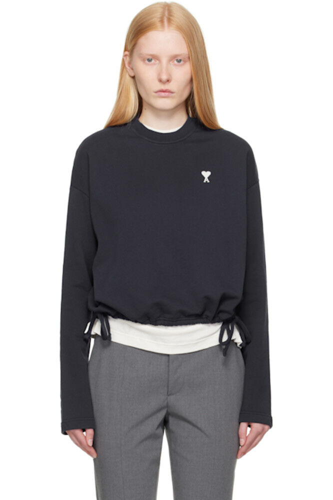 Темно-синий хлопковый свитшот Ami de Coeur AMI Paris
Темно-синий хлопковый свитшот Ami de Coeur AMI Paris