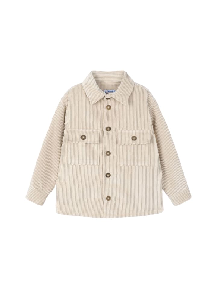 Вельветовая рубашка бежевого цвета Mayoral
Вельветовая рубашка бежевого цвета Mayoral
