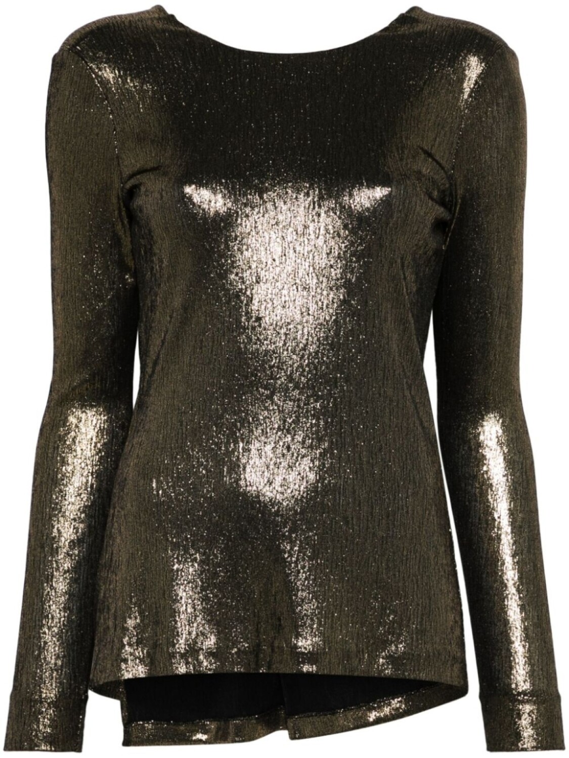 TWINSET ламинированная блузка с узлом, золотой
TWINSET ламинированная блузка с узлом, золотой