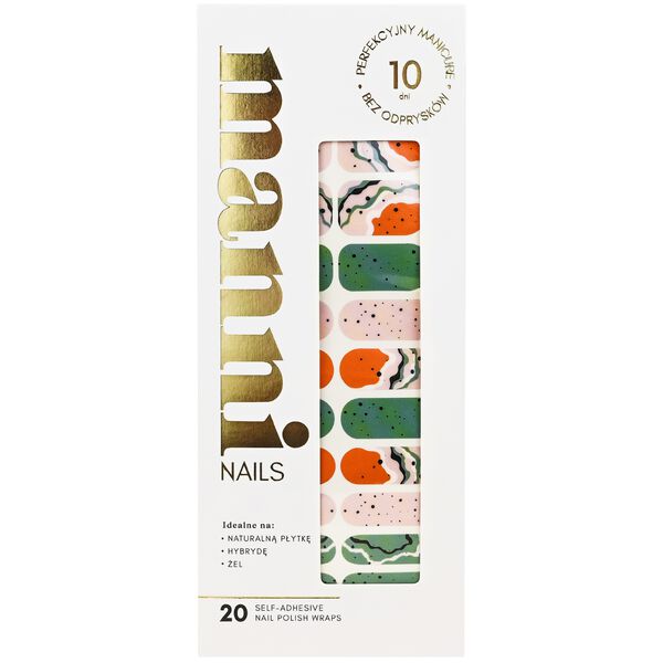 Самоклеящийся лак для ногтей страчателла, 20 шт./1 упаковка. Manni Nails
Самоклеящийся лак для ногтей страчателла, 20 шт./1 упаковка. Manni Nails