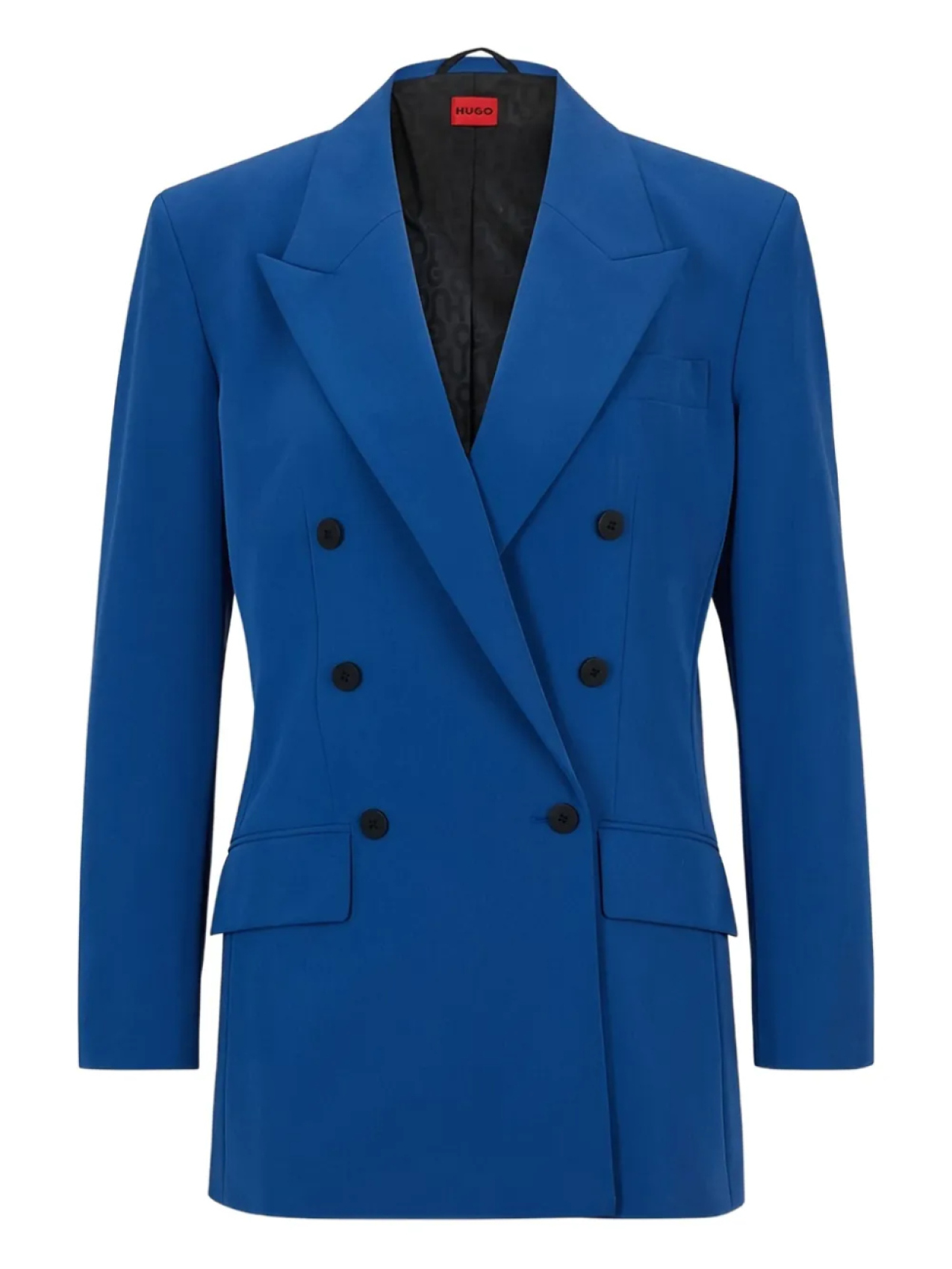 Двубортный блейзер BOSS, синий
Двубортный блейзер BOSS, синий