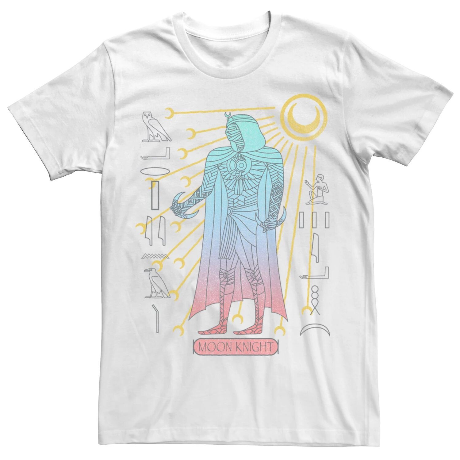 Мужская футболка с символами мумии Marvel Moon Knight Licensed Character 
Мужская футболка с символами мумии Marvel Moon Knight Licensed Character