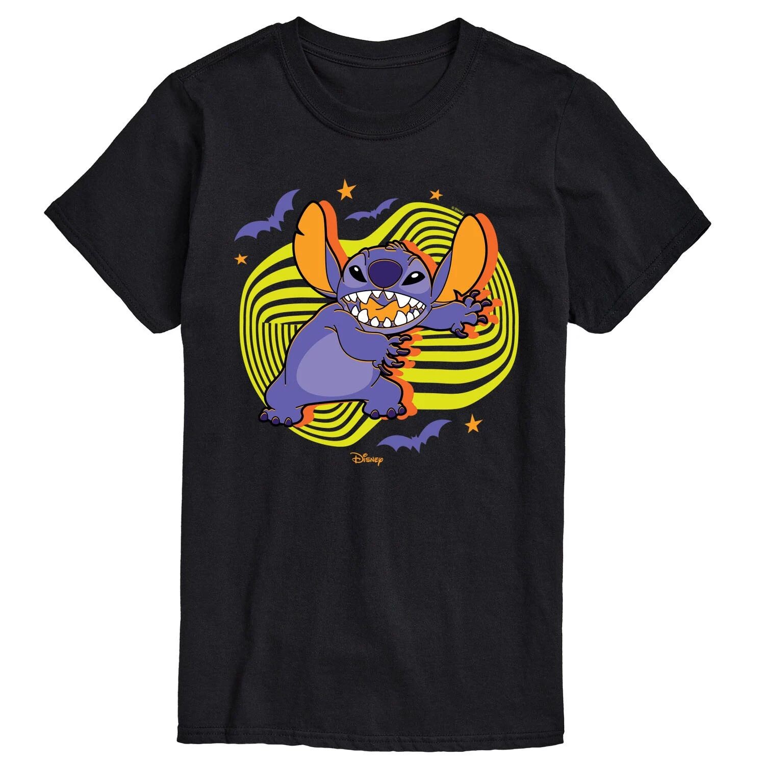 Футболка Disney's Lilo & Stitch с изображением больших и высоких летучих мышей и звезд Licensed Character, черный
Футболка Disney's Lilo & Stitch с изображением больших и высоких летучих мышей и звезд Licensed Character, черный