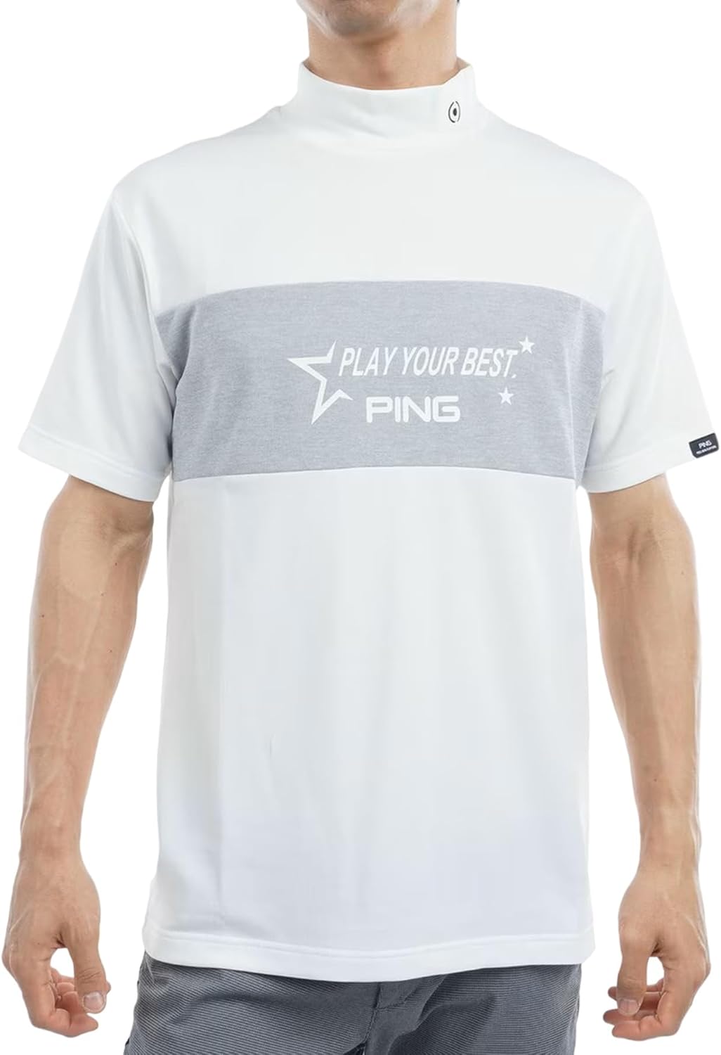 Мужская рубашка Ping с коротким рукавом и высоким воротником (легкая, эластичная, с защитой от УФ-излучения) / Рубашка для гольфа / 621-4267801, белый
Мужская рубашка Ping с коротким рукавом и высоким воротником (легкая, эластичная, с защитой от УФ-излучения) / Рубашка для гольфа / 621-4267801, белый