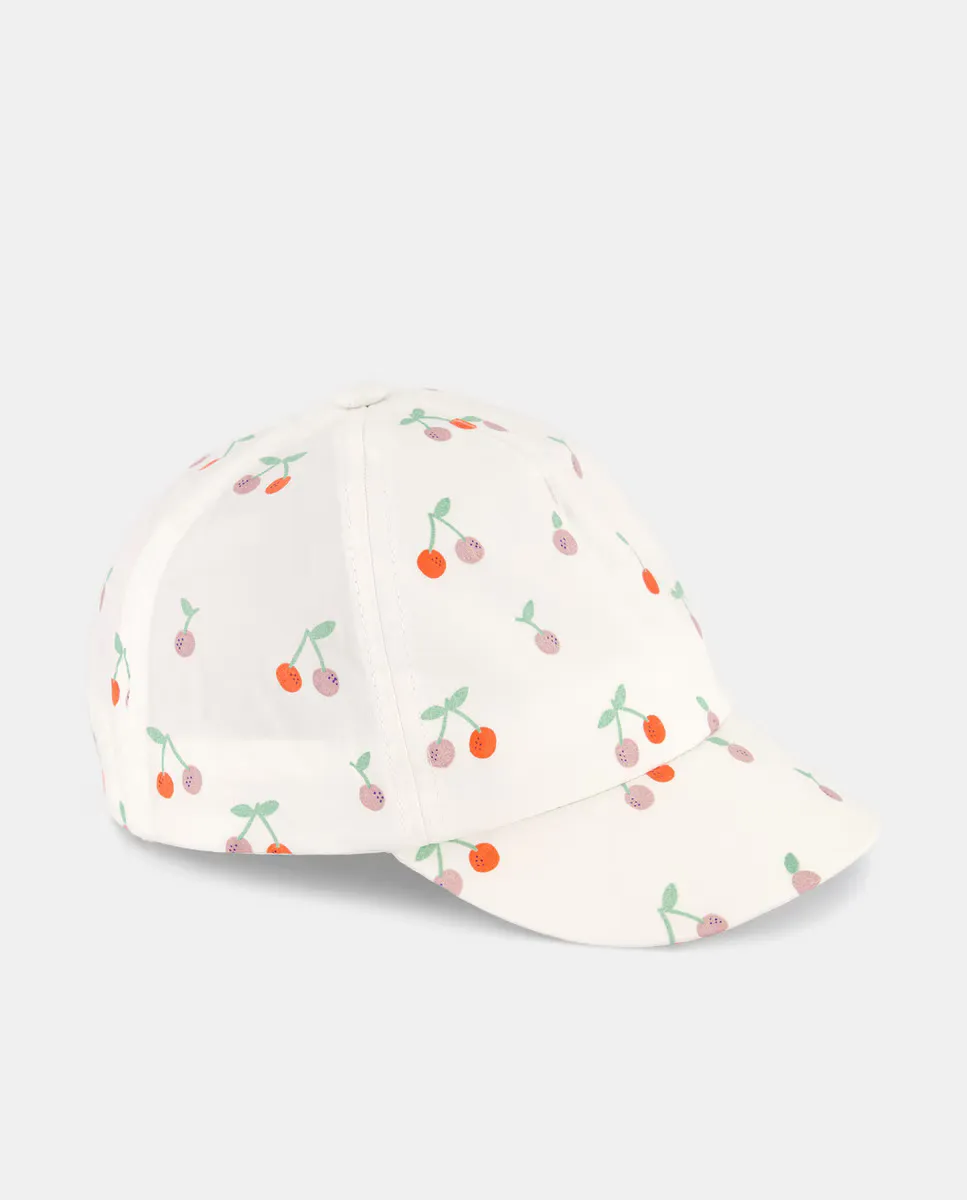 Базовая шапочка для девочки с принтом вишни Baby El Corte Inglés, белый
Базовая шапочка для девочки с принтом вишни Baby El Corte Inglés, белый