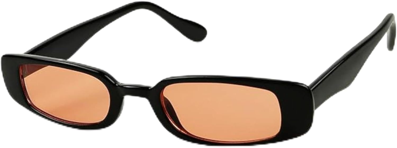 Солнцезащитные очки ShadyVEU Slim Classic Rectangular с защитой от УФ-излучения, винтажная оправа 90-х годов, маленькая широкая, в стиле ретро, Black Frame, Orange Lens
Солнцезащитные очки ShadyVEU Slim Classic Rectangular с защитой от УФ-излучения, винтажная оправа 90-х годов, маленькая широкая, в стиле ретро, Black Frame, Orange Lens