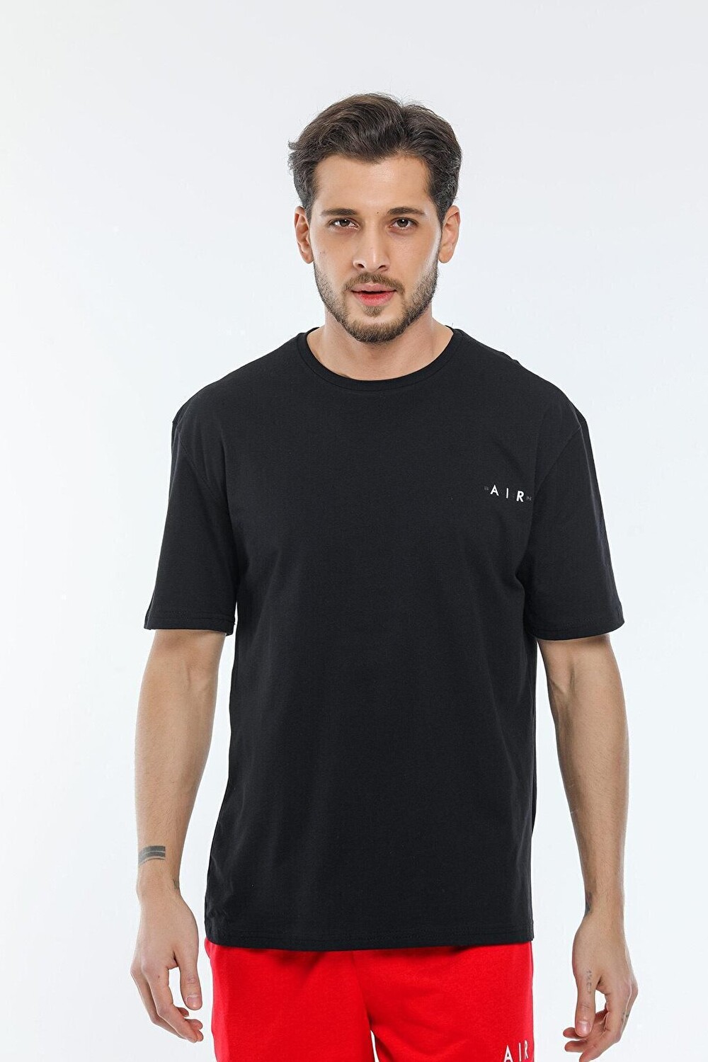 Мужская футболка с круглым вырезом Slim Fit с воздушным принтом SPR21Y23 Süperlife, черный
Мужская футболка с круглым вырезом Slim Fit с воздушным принтом SPR21Y23 Süperlife, черный