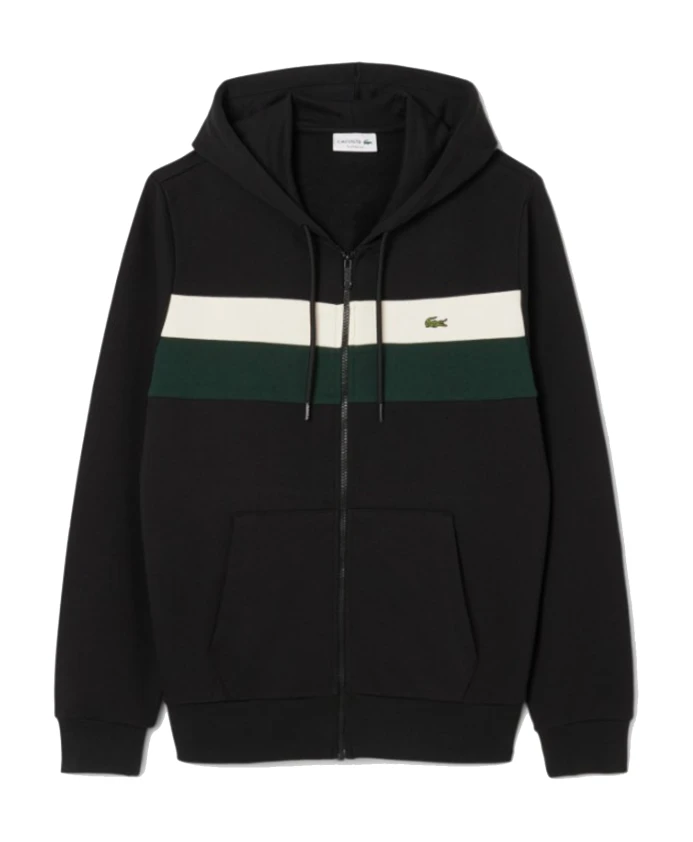 Худи на молнии с цветовыми блоками Lacoste, черный
Худи на молнии с цветовыми блоками Lacoste, черный