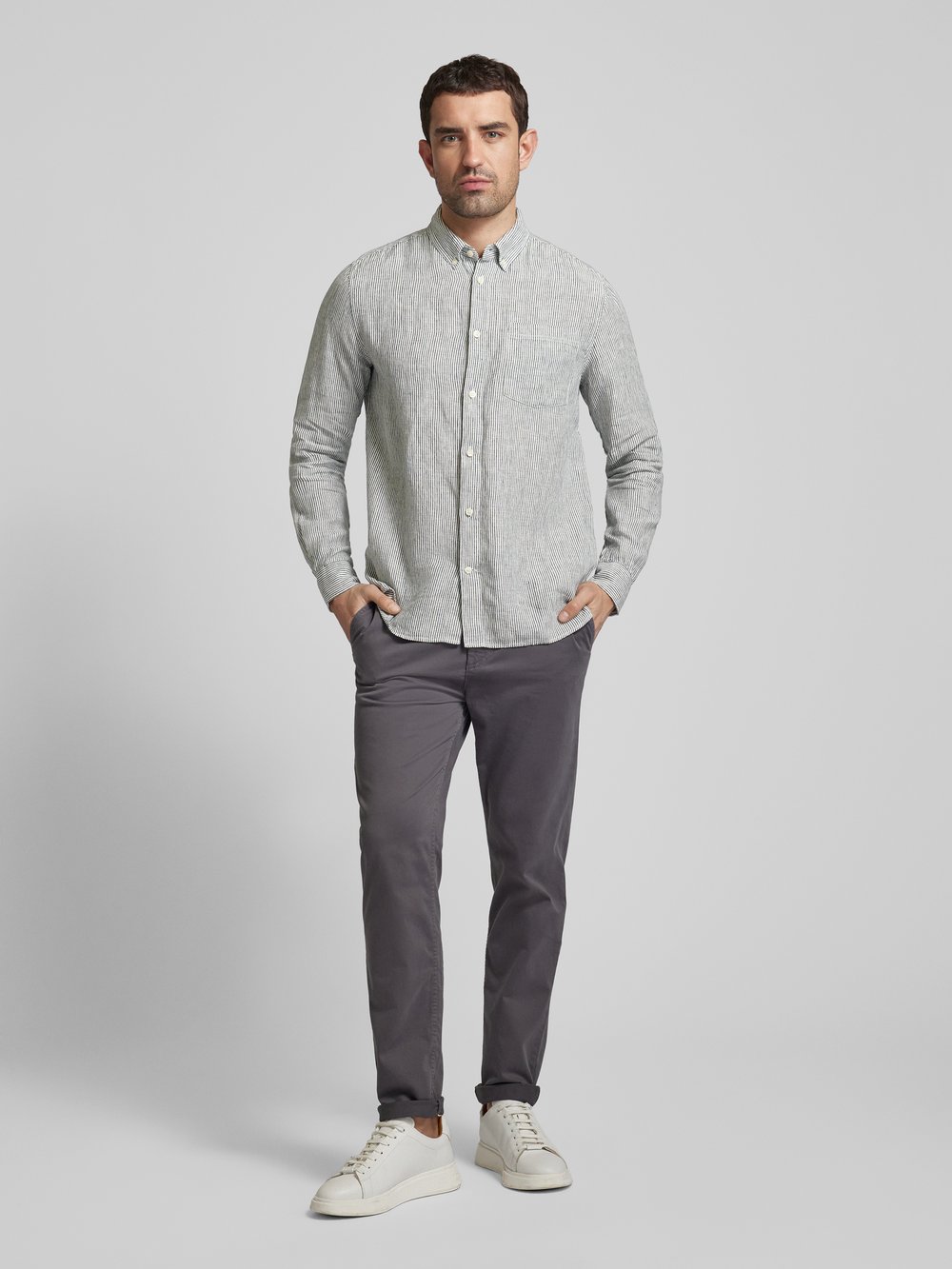 Льняная рубашка прямого кроя с нагрудным карманом Knowledge Cotton Apparel, синий
Льняная рубашка прямого кроя с нагрудным карманом Knowledge Cotton Apparel, синий