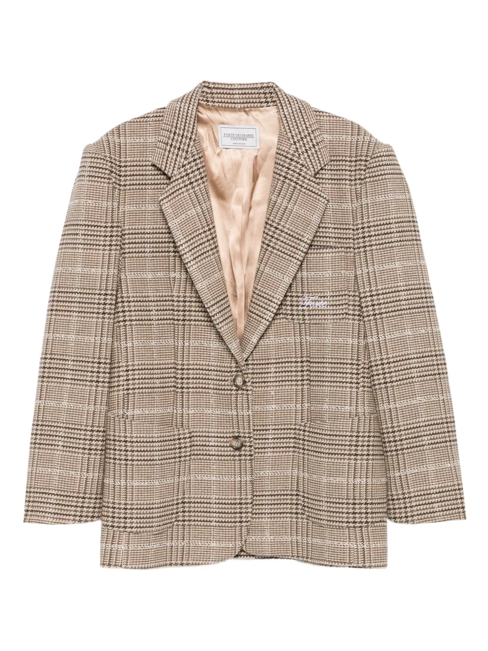 Пиджак в ломаную клетку Forte Dei Marmi Couture, нейтральный
Пиджак в ломаную клетку Forte Dei Marmi Couture, нейтральный