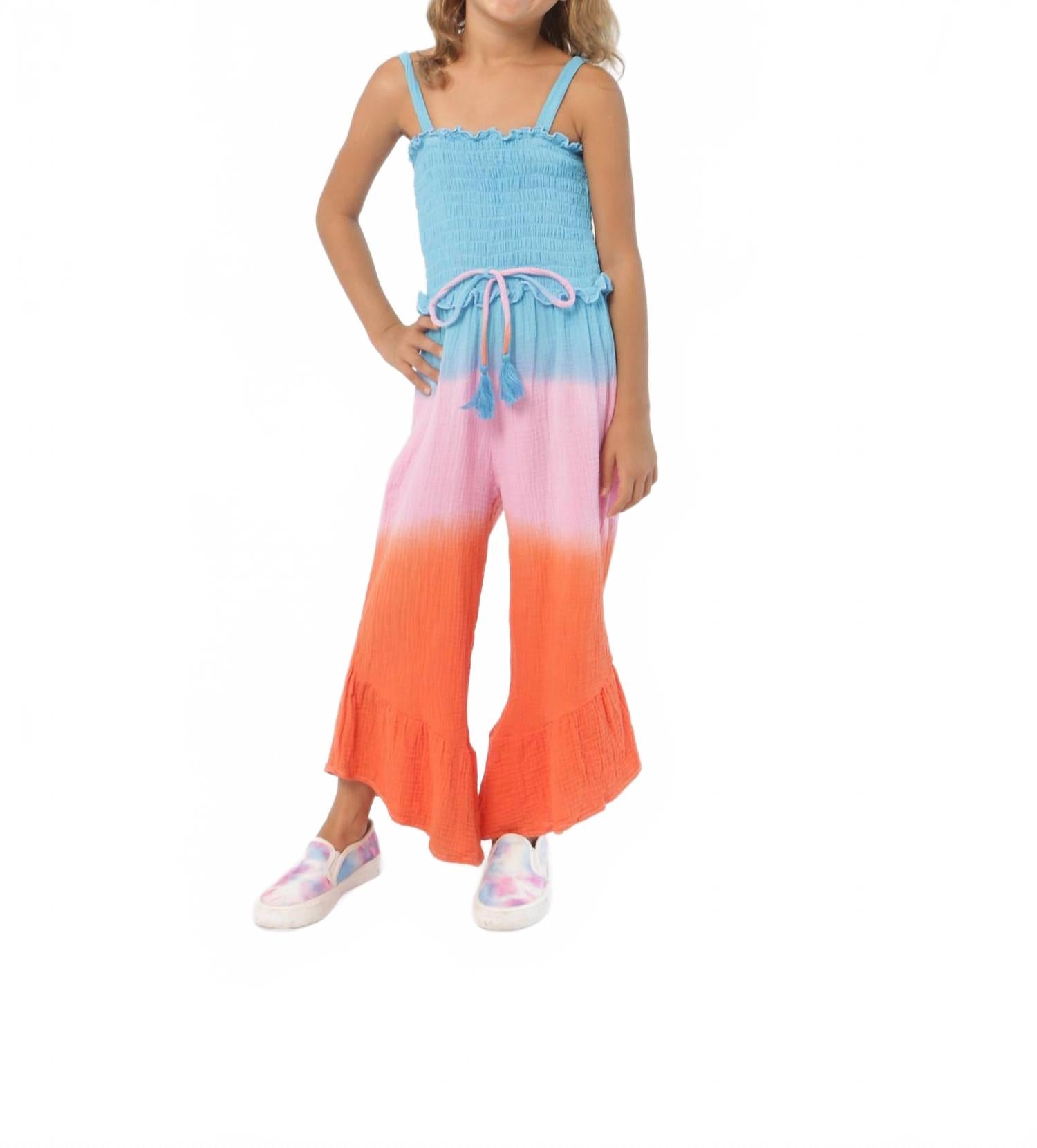 Девчачий ромпер Марина в омбре закатных оттенков Joyous & Free, Sunset Ombre 
Девчачий ромпер Марина в омбре закатных оттенков Joyous & Free, Sunset Ombre