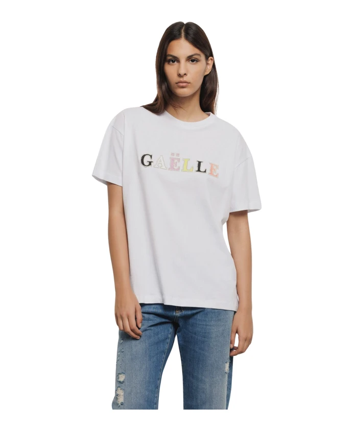 Футболка с круглым вырезом и вышивкой Gaã«Lle Paris, белый
Футболка с круглым вырезом и вышивкой Gaã«Lle Paris, белый