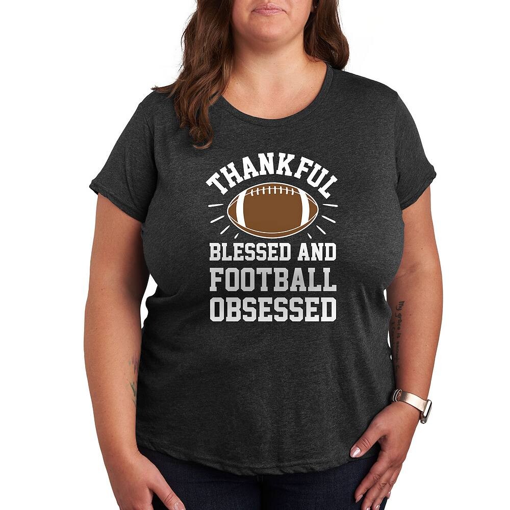 Футболка с рисунком Football Obsessed размера плюс Licensed Character, цвет Heather Charcoal
Футболка с рисунком Football Obsessed размера плюс Licensed Character, цвет Heather Charcoal