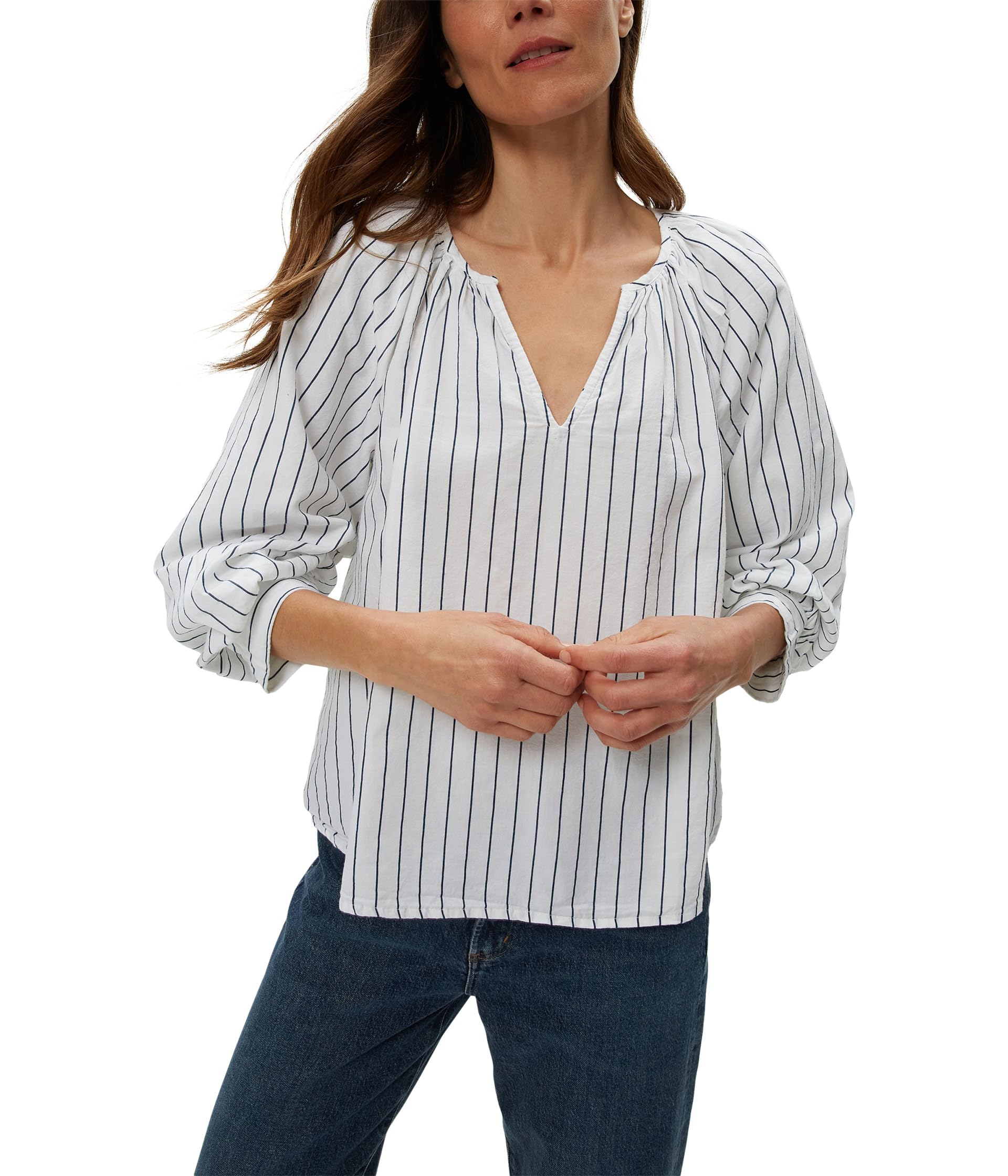 Топ Michael Stars Cleo Notch Neck Top, цвет Navy Stripe
Топ Michael Stars Cleo Notch Neck Top, цвет Navy Stripe