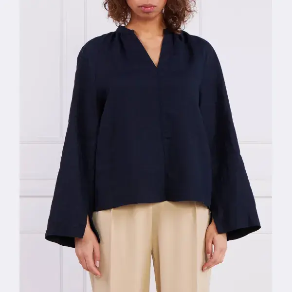 Льняная блузка оверсайз приталенного кроя Marc O'Polo, синий
Льняная блузка оверсайз приталенного кроя Marc O'Polo, синий