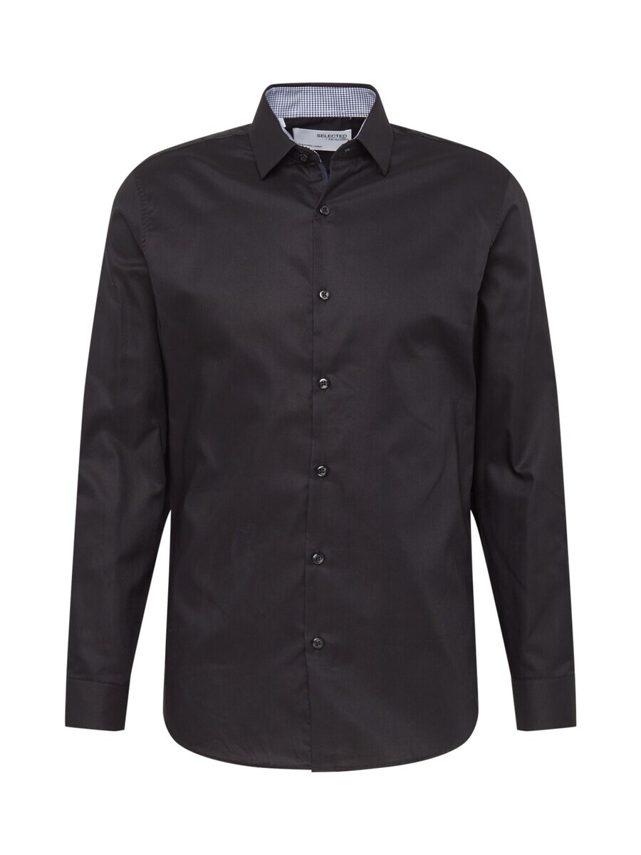 Рубашка SELECTED HOMME Slim fit Button Up Mark, черный 
Рубашка SELECTED HOMME Slim fit Button Up Mark, черный