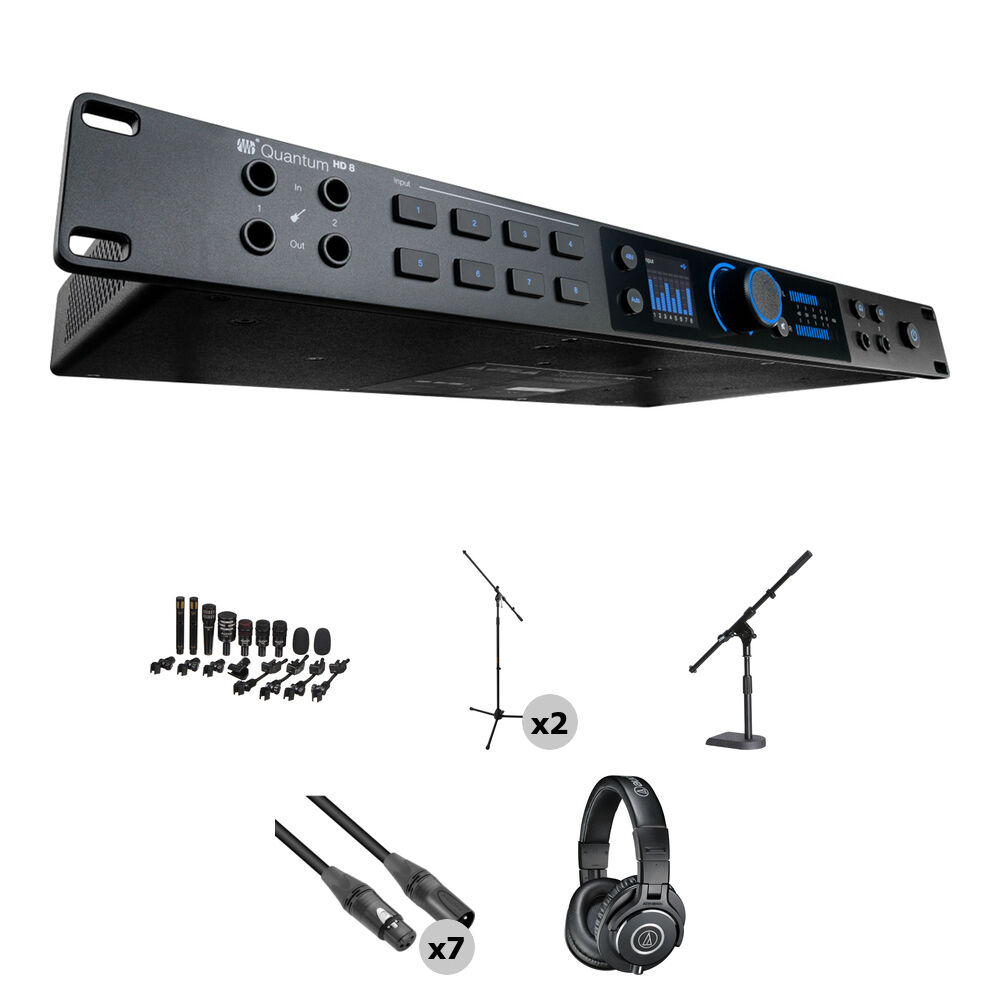 Аудиоинтерфейс PreSonus Quantum HD 8 USB-C Audio Interface with Drum Recording
Аудиоинтерфейс PreSonus Quantum HD 8 USB-C Audio Interface with Drum Recording