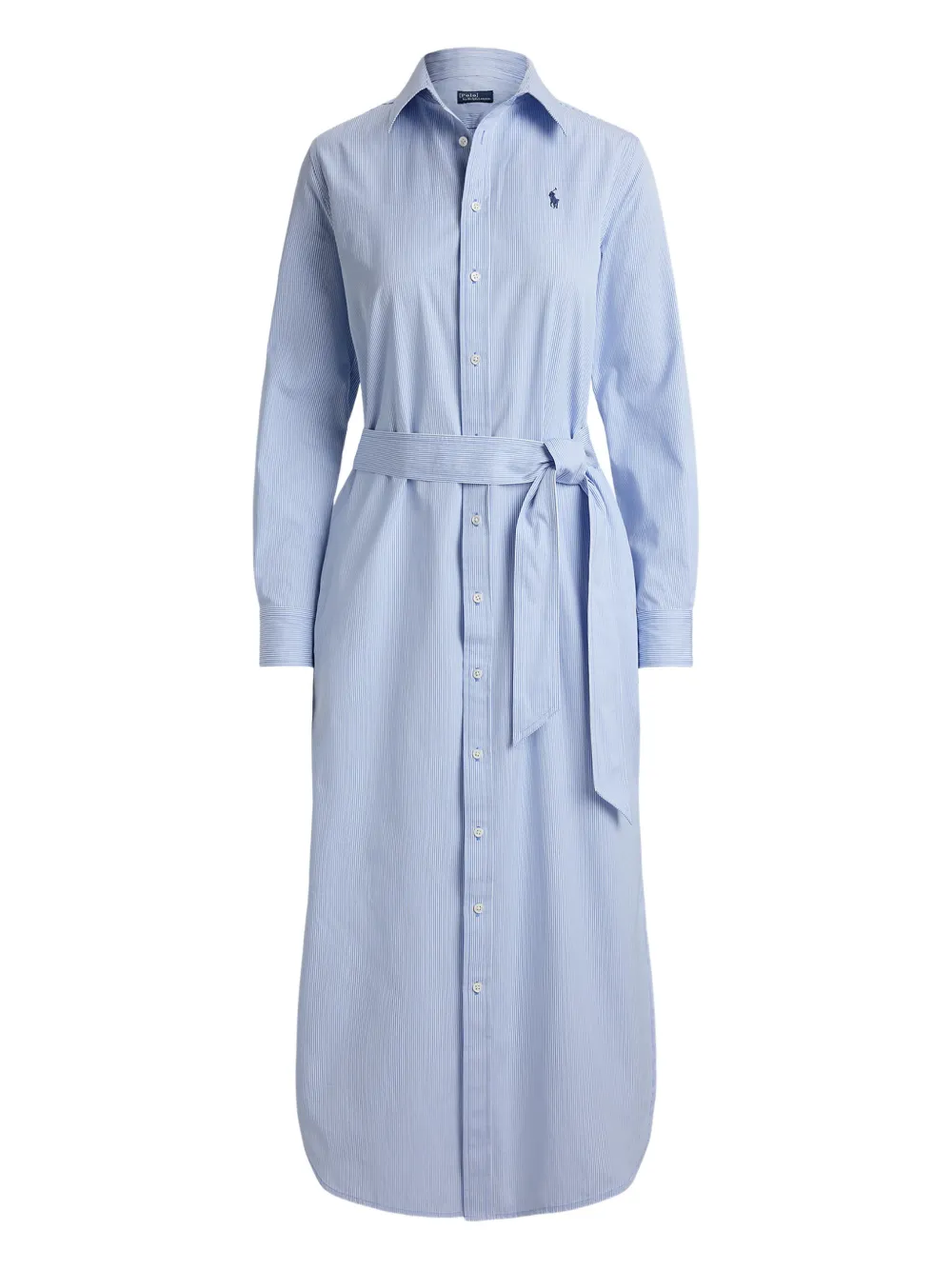 Полосатое платье миди с поясом Polo Ralph Lauren, синий
Полосатое платье миди с поясом Polo Ralph Lauren, синий