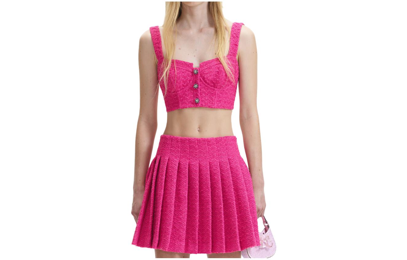 Юбка плиссе в стиле Bouclé Self-portrait, розовый
Юбка плиссе в стиле Bouclé Self-portrait, розовый