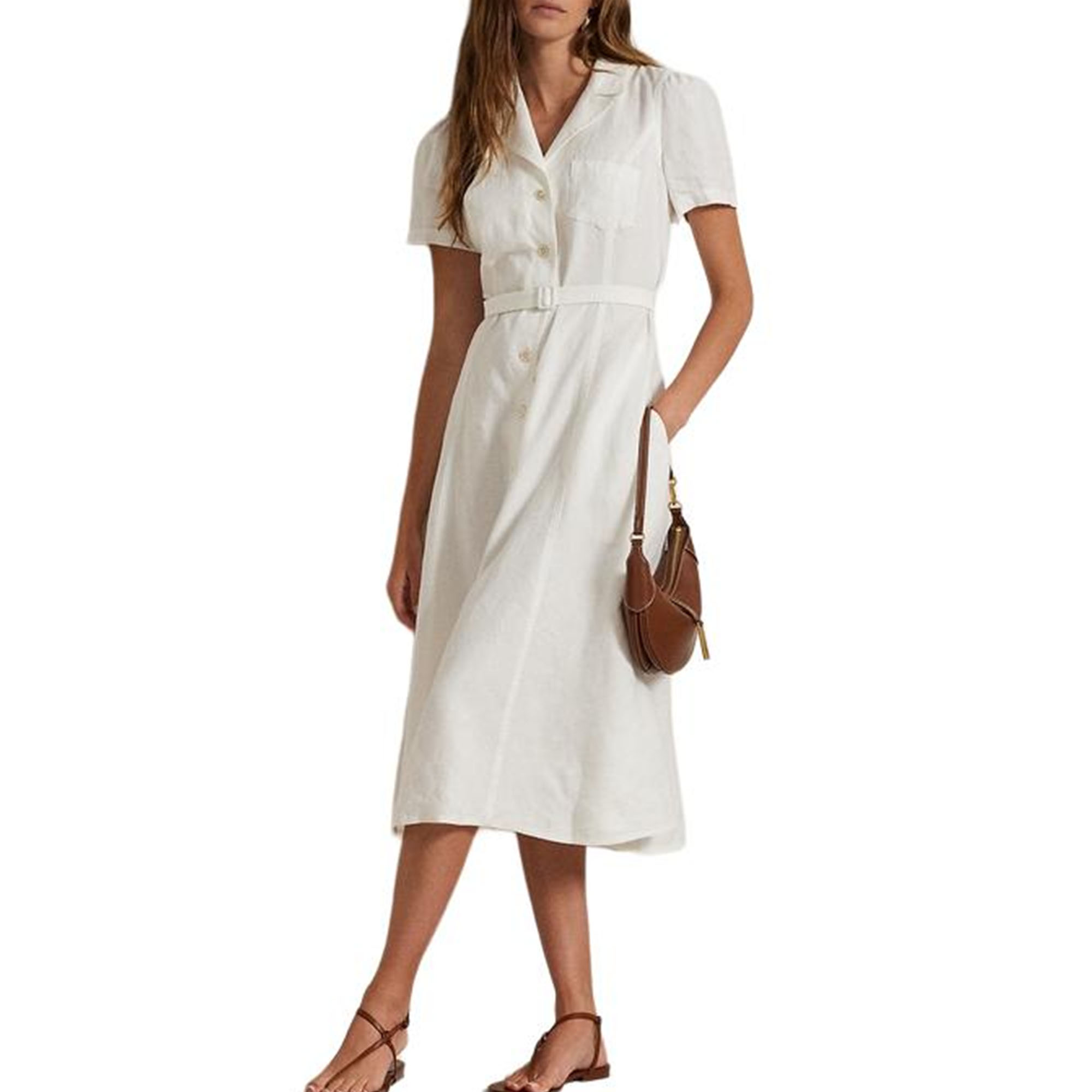 Polo Ralph Lauren Женское платье с короткими рукавами FW25 белое
Polo Ralph Lauren Женское платье с короткими рукавами FW25 белое