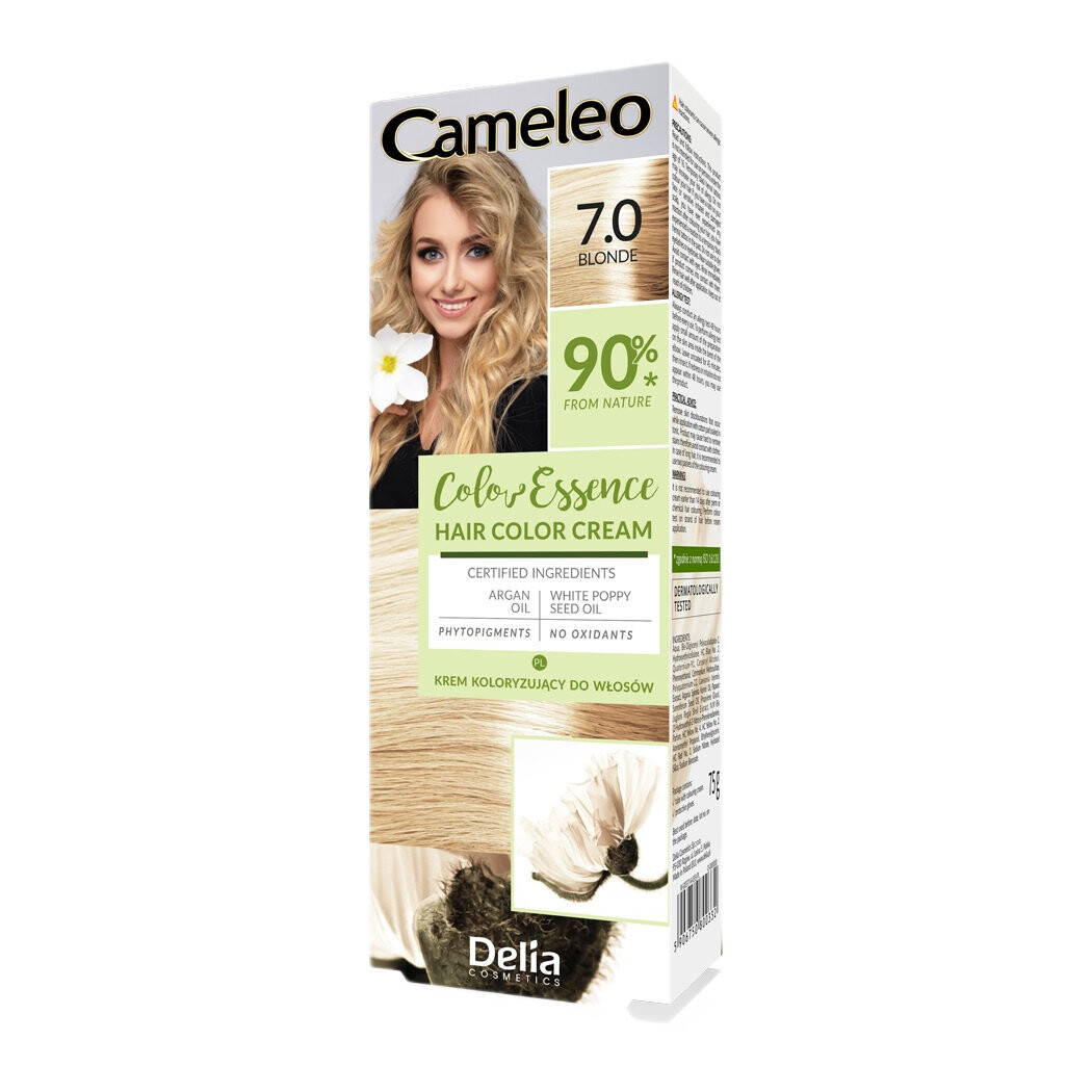 Краска для волос Delia Cosmetics Cameleo Color Essence в тюбике оттенок 7.0 Блонд 75 г 
Краска для волос Delia Cosmetics Cameleo Color Essence в тюбике оттенок 7.0 Блонд 75 г