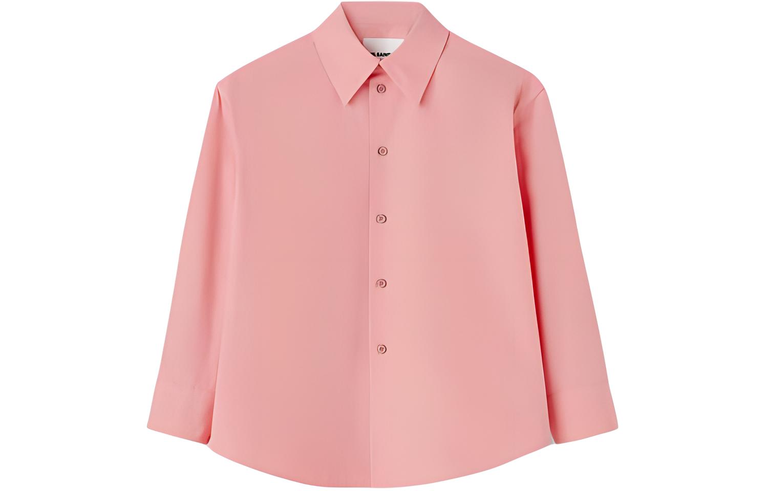 Прямой воротник Хлопковая рубашка JIL SANDER, Розовая
Прямой воротник Хлопковая рубашка JIL SANDER, Розовая