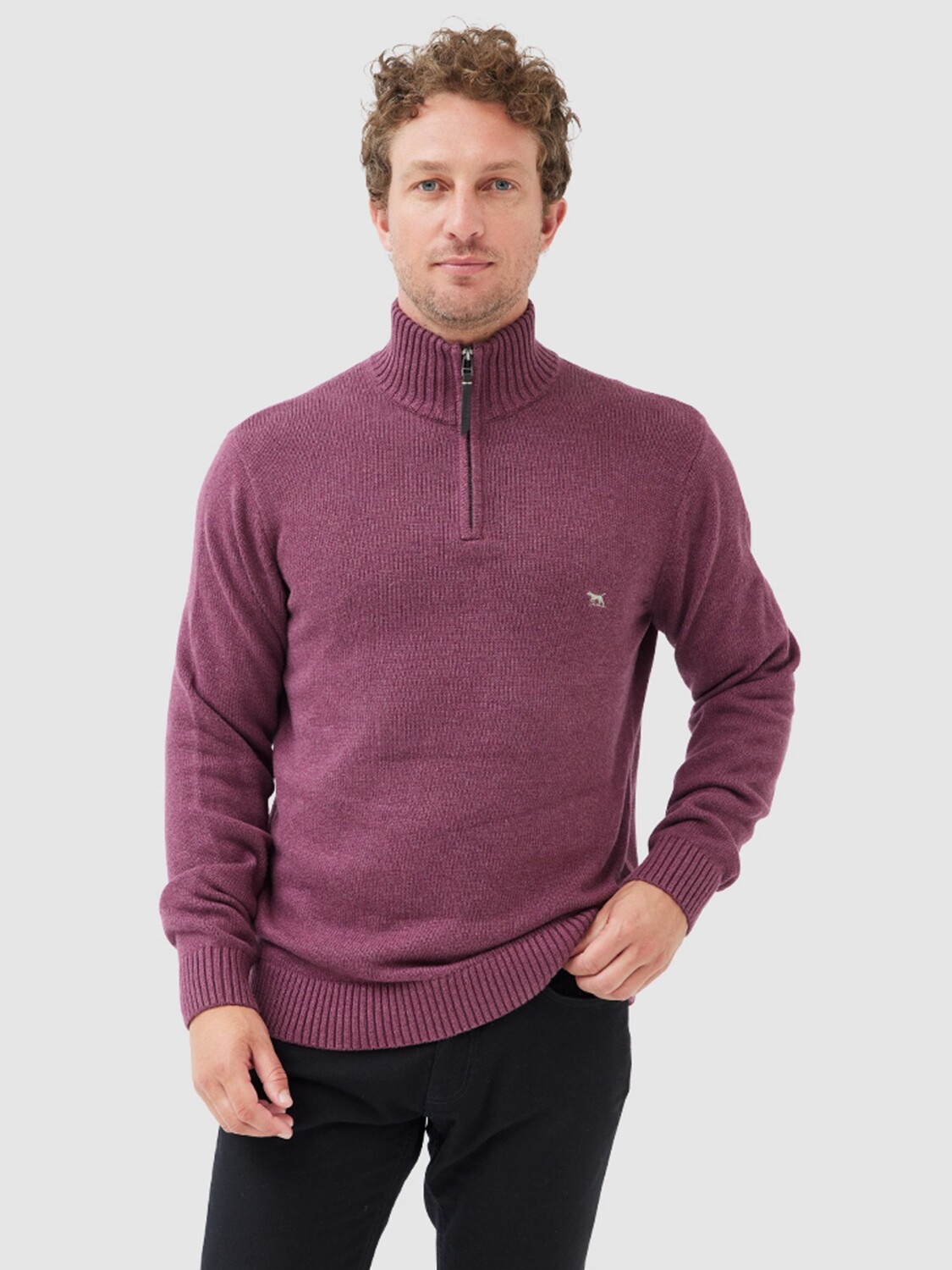 Джемпер Rodd & Gunn Merrick Bay из австралийского хлопка на молнии с воротником в четверть, цвет клюква 
Джемпер Rodd & Gunn Merrick Bay из австралийского хлопка на молнии с воротником в четверть, цвет клюква