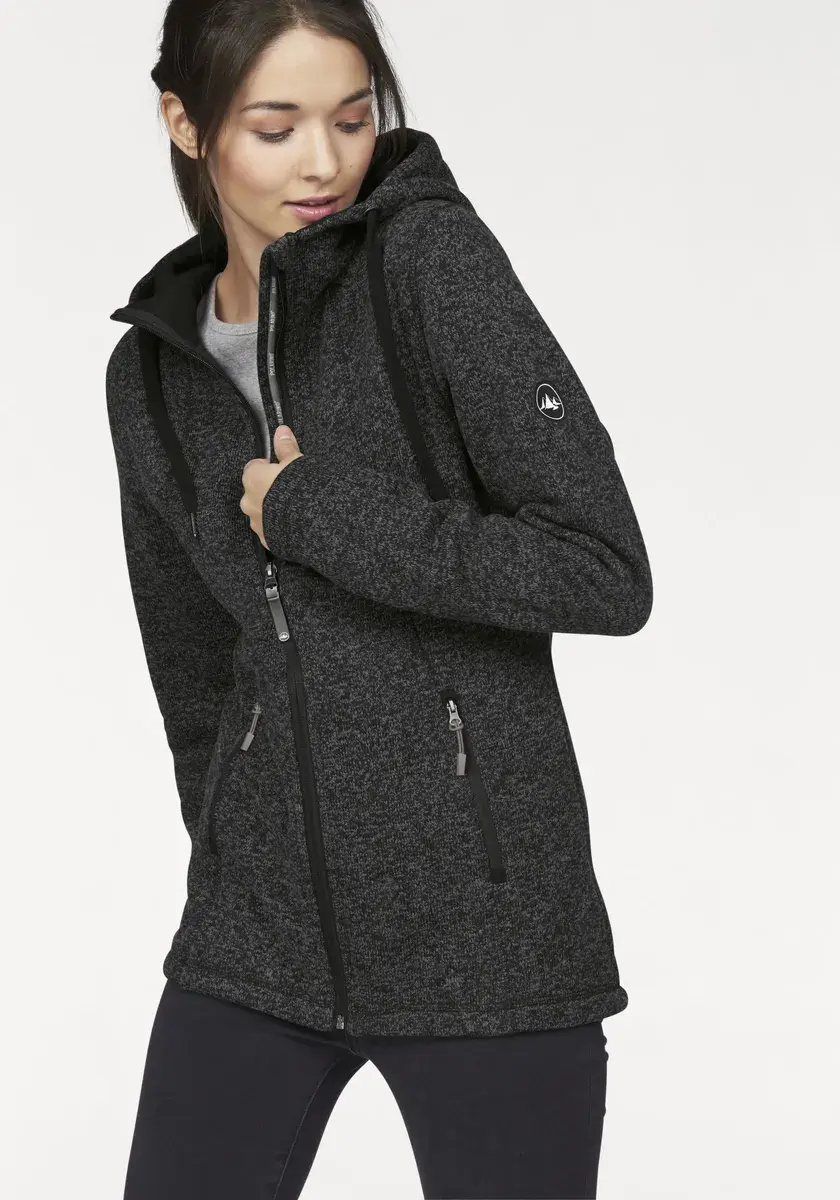 Куртка флисовая вязаная Polarino, с капюшоном, теплоизоляционная, дышащая, антрацит
Куртка флисовая вязаная Polarino, с капюшоном, теплоизоляционная, дышащая, антрацит